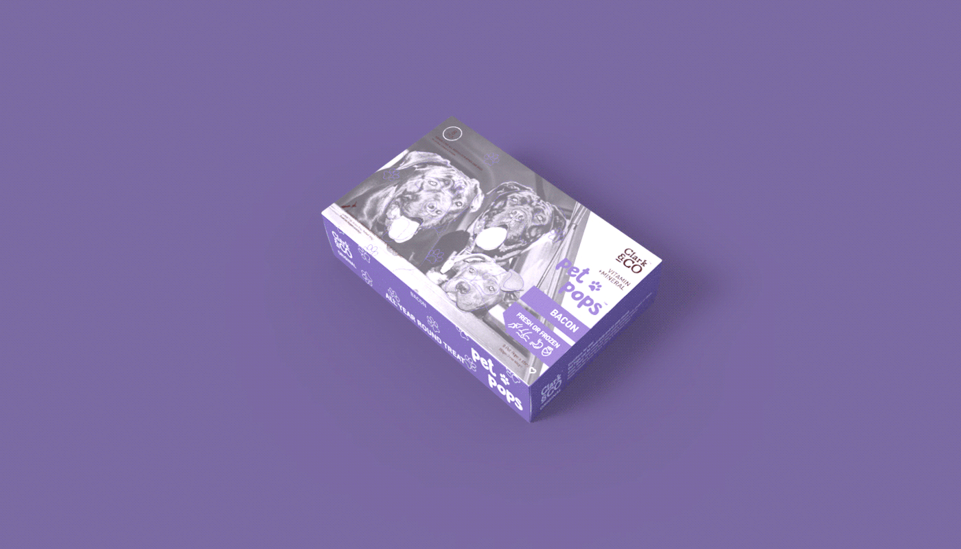 PET POPS 狗糧紙盒包裝設計欣賞