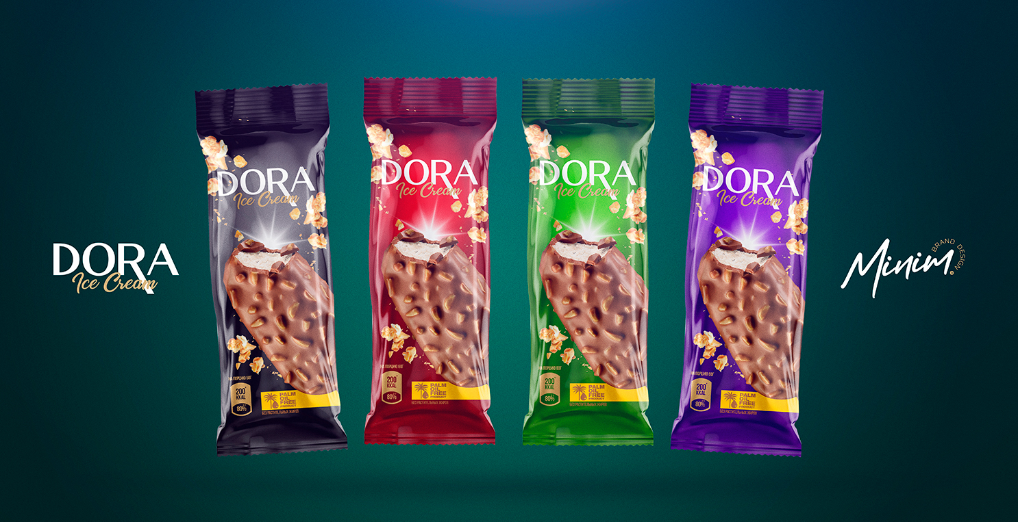 包裝設(shè)計欣賞|多拉冰淇淋專為美食家設(shè)計（冰淇淋包裝設(shè)計）