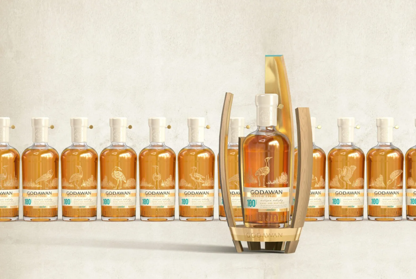 Godawan 100系列包裝設(shè)計——一種稀有且獨(dú)特的威士忌，用于拯救稀有物種。